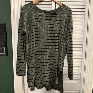 Staccato Green Striped Sweater